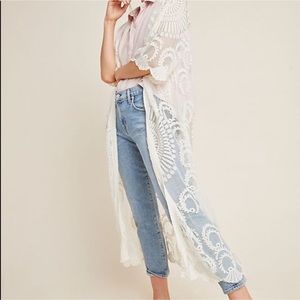 Anthropologie Angelica Lace Duster